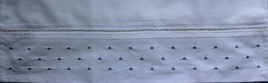 Dot White 100% cotton pillowcase pairs. Alice & Lily brand. Code: EPC-DOT/WHI. image 0